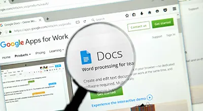 Google Docs, Sheets et Slides